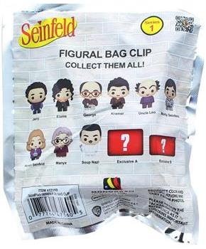 Seinfeld Series 1 Blind Bagged 3D Foam Figural Bag Clip | 1 Random
