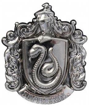 Harry Potter Slytherin School Crest Pewter Lapel Pin