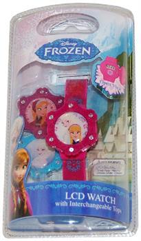Frozen LCD Watch With Interchangeable Tops