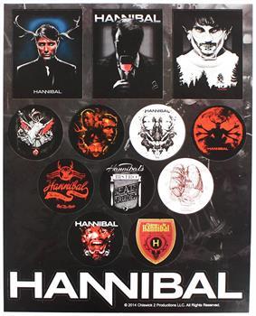 Hannibal Television Series 13-Piece Sticker Sheet