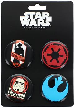 Star Wars Button 4 Pack