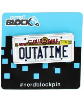 Back to the Future "Outatime" License Plate Enamel Collector Pin