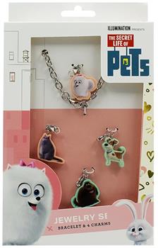 The Secret of Life of Pets Jewelry Set Bracelet & 4 Charms