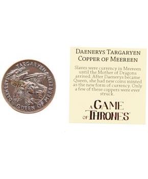 Game of Thrones Daenerys Targaryen Queen of Meereen Copper Coin