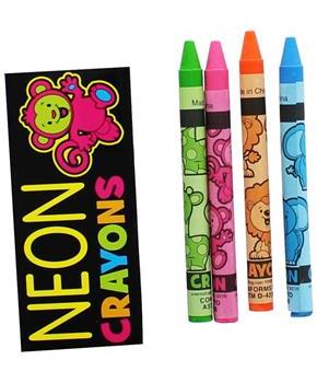 Neon Crayons 4-Pack