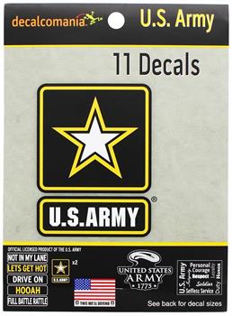 U.S. Army Decalcomania 11 Decal Pack