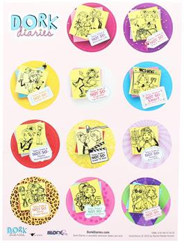 Dork Diaries Stickers, 12 Count