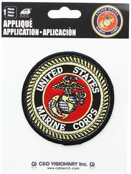 U.S. Marine Corps 3" Iron-On Fabric Patch