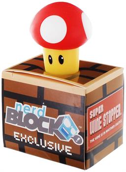 Super Mario Bros. Red Super Mushroom Rubber Wine Stopper