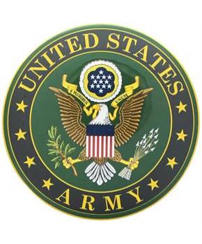 U.S. Army Round Car Magnet