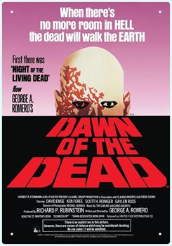 Dawn of The Dead One Sheet Tin Sign