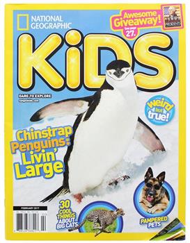 National Geographic Kids Magazine: Chinstrap Penguins (Feb. 2017)