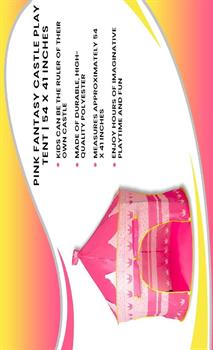 Pink Fantasy Castle Play Tent | 54 x 41 Inches