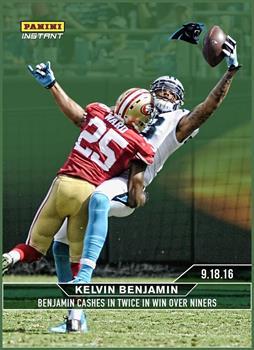 NFL Carolina Panthers Kelvin Benjamin #36 2016 Panini Instant Base Card