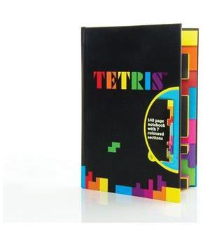 Tetris 140 Page Notebook w/ 7 Colored Sections