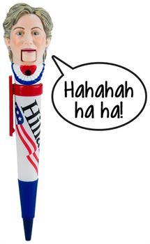 Hillary Clinton Laughing Novelty Pen
