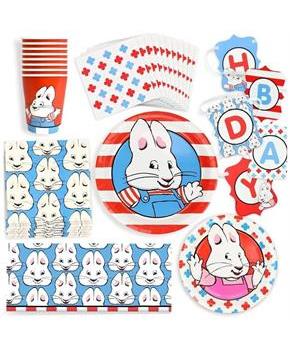 Max and Ruby Birthday Party Supplies Pack | 66 Pieces | Serves 8 Guests