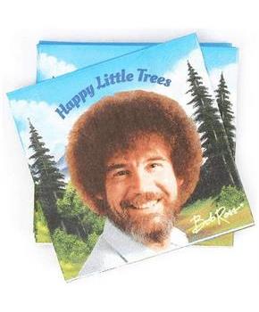 Bob Ross Classic Beverage Party Napkins | 20 Pack