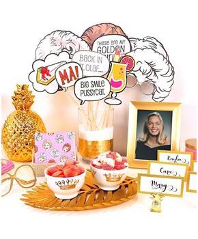 The Golden Girls Party Photo Props | Set of 11