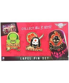 Suicide Squad Lapel Pin 3-Pack, Set 2
