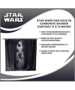 Star Wars Han Solo In Carbonite Shower Curtain | 71 x 71 Inches