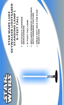 Star Wars Luke Skywalker Lightsaber Standing Lamp | 5-Feet Tall