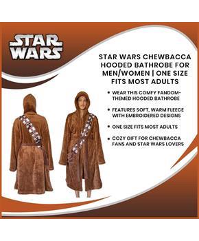 Star Wars Chewbacca Hooded Bathrobe for Adults | One Size Fits Most