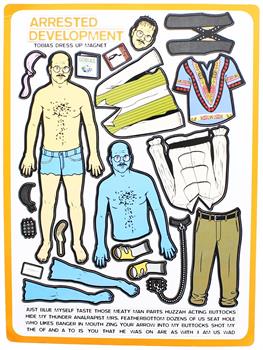 Arrested Development Tobias Dress Up Magnet Set