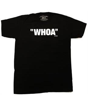 Blossom "Whoa" Men's Black Cotton T-Shirt