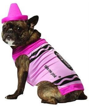 Crayola Tickle Me Pink Pet Dog Costume