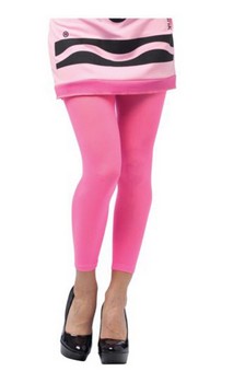 Crayola Tickle Me Pink Footless Tights Costume Accessory Adult
