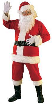 Flannel Santa Suit Adult Costume
