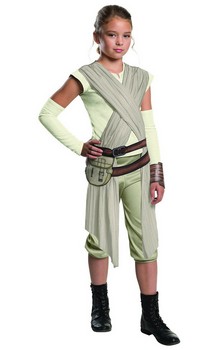 Star Wars The Force Awakens Rey Deluxe Child Costume