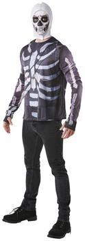 Fortnite Skull Trooper Adult Costume Top & Hood