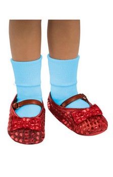 The Wizard Of Oz Dorothy Costume Sequin Shoe Covers Child