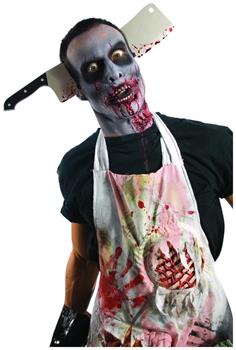 Zombie Cleaver through Head Costume Accessory