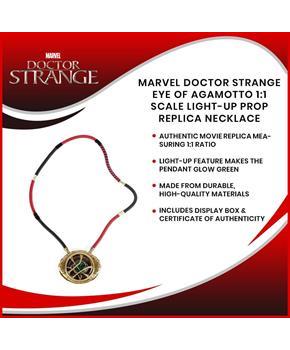 Marvel Doctor Strange Eye of Agamotto 1:1 Scale Light-Up Prop Replica Necklace