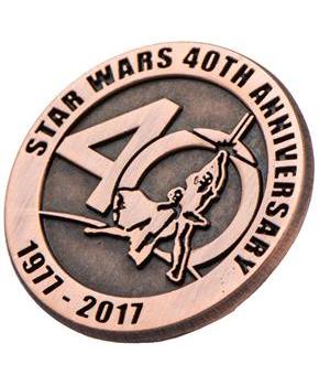 Star Wars 40th Anniversary Collectible Bronze Pin, SDCC '17 Exclusive