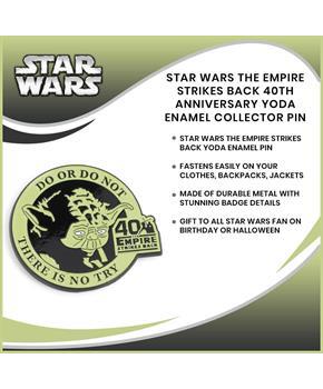 Star Wars The Empire Strikes Back 40th Anniversary Yoda Enamel Collector Pin