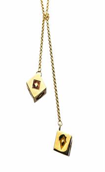 Star Wars Han Solo Corellian Gold 3D Dice Necklace