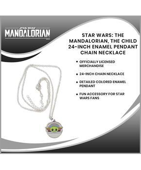 Star Wars: The Mandalorian, The Child 24-Inch Enamel Pendant Chain Necklace