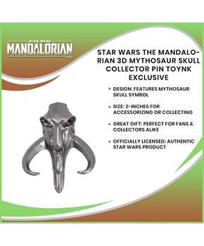 Star Wars The Mandalorian 3D Mythosaur Skull Collector Pin Toynk Exclusive