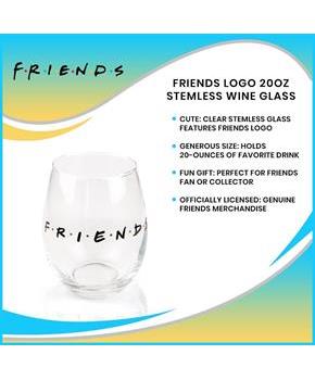 Friends Logo 20oz Stemless Wine Glass