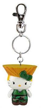 Street Fighter X Sanrio Mobile Key Chain Guile