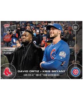 MLB Chicago Cubs David Ortiz/ Kris Bryant OS-1 2016 Topps NOW Trading Card