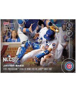 MLB Chicago Cubs Javier Baez #587 Topps NOW Trading Card