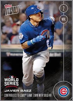 MLB Chicago Cubs Javier Baez #657 2016 Topps NOW Trading Card