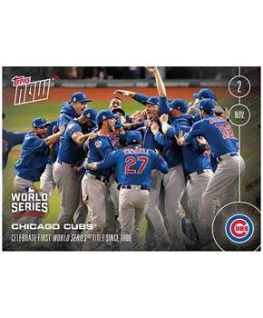 MLB Chicago Cubs Celebrate First World Series Title Since 1908 #665 2016 Topps NOW Trading Card