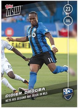 MLS Montreal Impact Didier Drogba #8 Topps NOW Trading Card