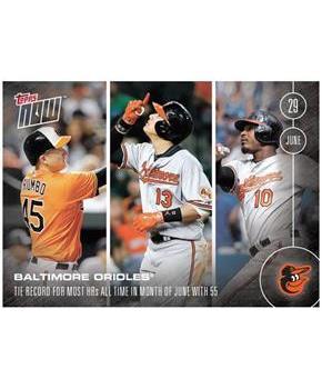 Baltimore Orioles MLB 2016 Topps NOW Dual-Sided Card 192
